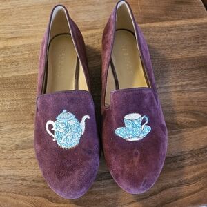 Talbots Chinoiserie Teacup Loafers, Rare, Never‎ Worn